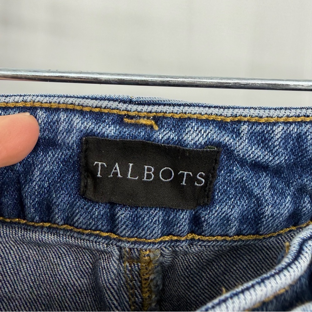 Talbots Wide Straight Ankle Cuff‎ Jeans - Viola Wash sz 16W - Picture 4 of 11